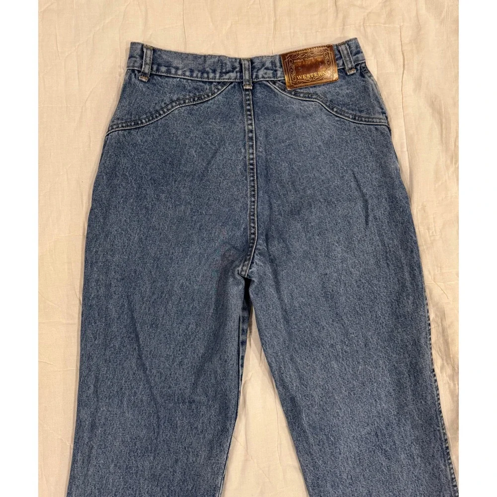 Lawman Western Jeans Womens 11 High Waisted‎ Cotton Vintage 90s Raw Hem Denim